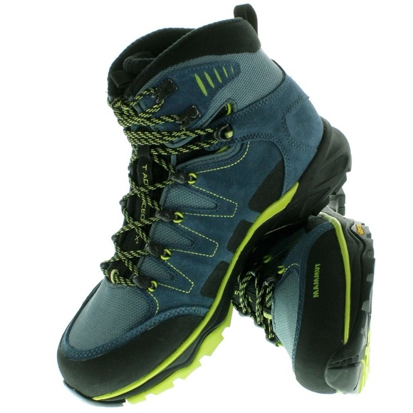 Mammut Shoes - Mammut size 7 women's Blue and Green Hiking/trekking Boots. Goretex.